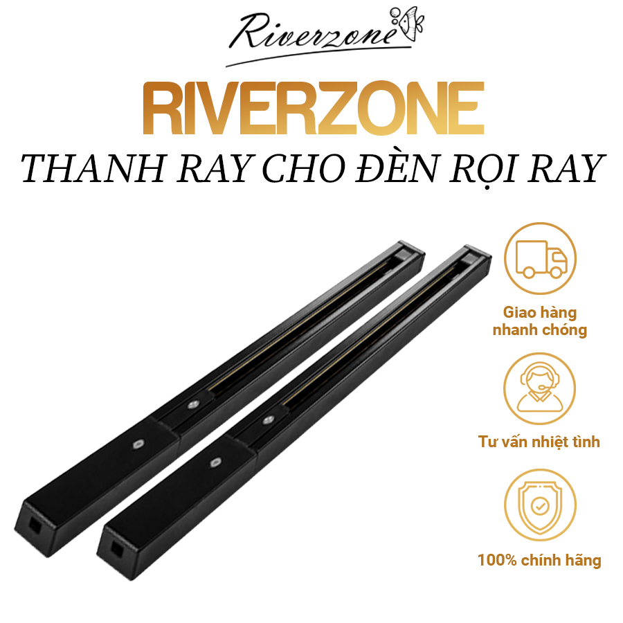 Thanh ray đèn rọi Riverzone ( phụ kiện dành cho đèn rọi ray), giá đèn rọi ray bể cá,  đèn rọi bể ray