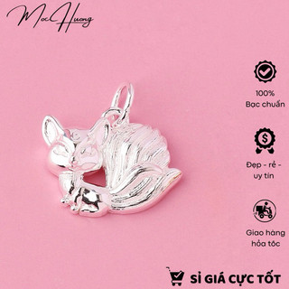 Charm bạc hồ ly 9 đuôi xinh xắn - mh968