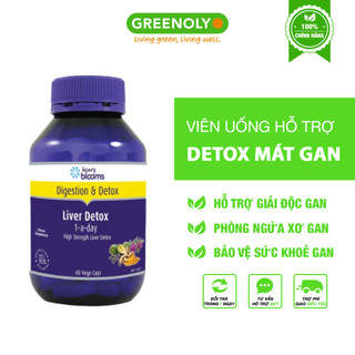 Thải độc gan, bổ gan, làm mát gan, tăng cường chức năng gan Liver Detox 1-A-Day Henry Blooms 30 viên