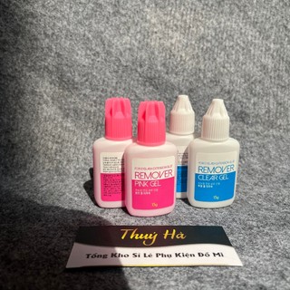 Gel tháo mi Remover Clear Gel Hàn Quốc Xanh -Hồng 15g THÁO NHANH -ÍT CAY _DỤNG CỤ NỐI MI_THÚY HÀ