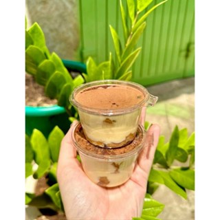  Combo 100 hũ nhựa pet nắp liền đựng sốt topping kem cheese panna cotta tàu hủ singapore,... 