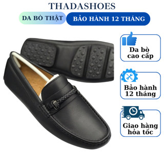 Giày lười nam da bò cao cấp THÀNH ĐẠT giày da bò thật bảo hành 5 năm