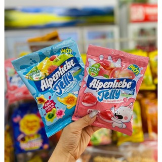  Kẹo dẻo Alpenliebe Jelly Biển xanh  Đào tim gói 90g 