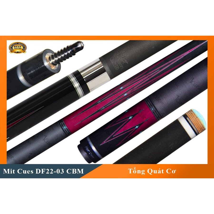 Cơ,Gậy Bi-a Mit Cues DF22-03 ngọn carbon Mit