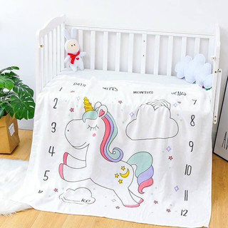 Khăn lụa cotton sợi tre cao cấp cho bé 110x110cm họa tiết đáng yêu- Chăn lụa sợi tre cho bé