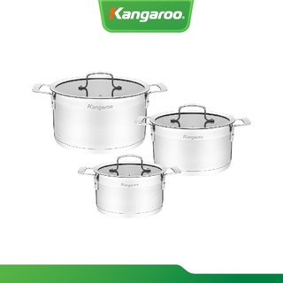 Bộ nồi inox cao cấp 5 lớp Kangaroo KG2IP3S5