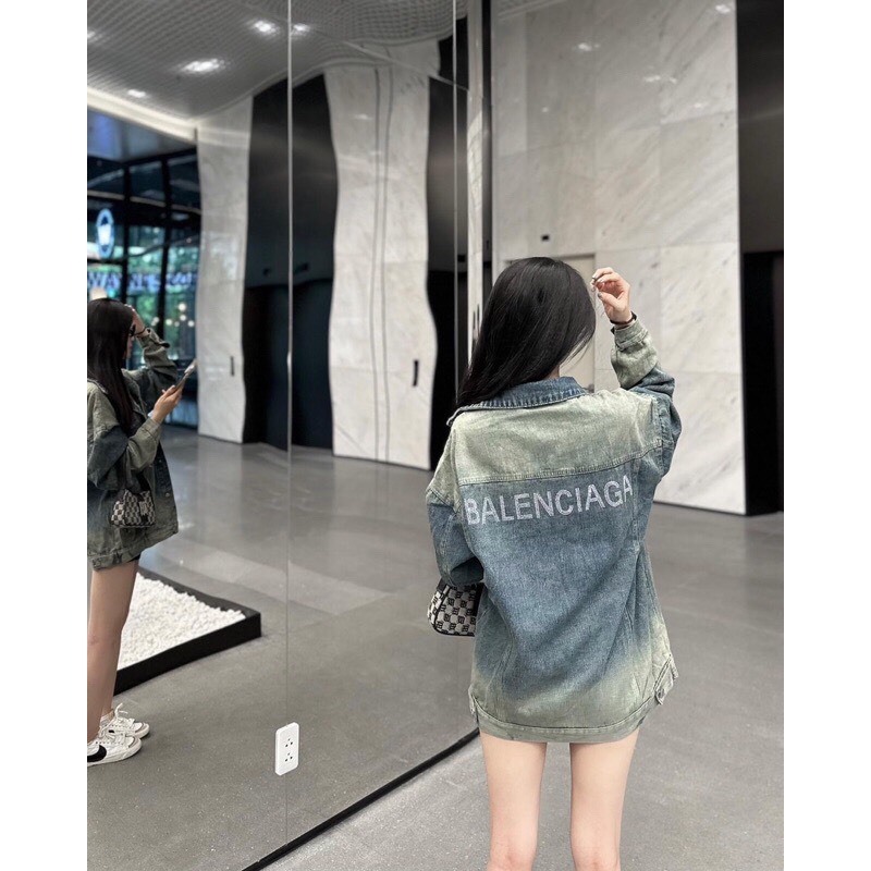 Áo khoác ngoài, Áo Khoác Denim balenciaga jaket from rộng unisex | BigBuy360 - bigbuy360.vn