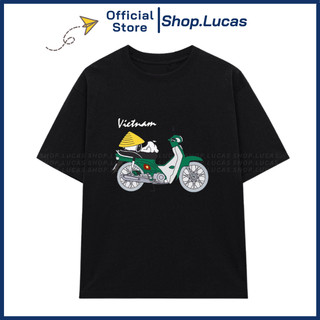 Áo Thun In Hình Xe Honda Việt Nam Cổ Xưa Unisex Nam Nữ Cotton Mát Shop.Lucas
