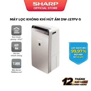 Máy lọc không khí hút ẩm SHARP DW-J27FV-S Hàng Chính Hãng