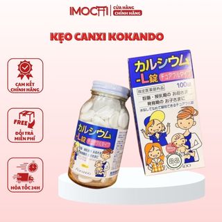  Kẹo canxi sữa chua Kokando Nhật Bản giúp hỗ trợ bổ sung canxi cho trẻ em từ 7 tuổi trở lên  Lọ 100 viên  