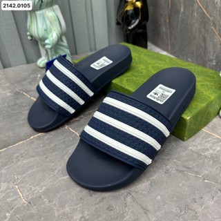 Dép nam adidas Mẫu mới nhất Hot 2024, Dép adidas đế cao su non Form dáng thể thao, chống nước chống hôi chân