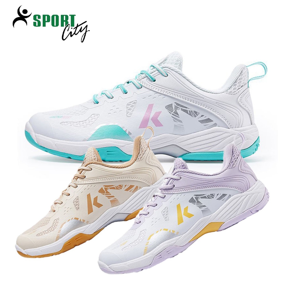 GIày cầu lông Kawasaki B3322 có 3 màu mẫu mới bảo hành 12 tháng dành cho nam và nữ nhẹ êm chân thoán