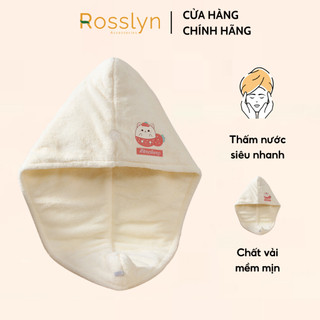 Khăn Ủ Tóc Trùm Đầu Mềm Mại Siêu Thấm Hút Nước Rosslyn Accessory DC01