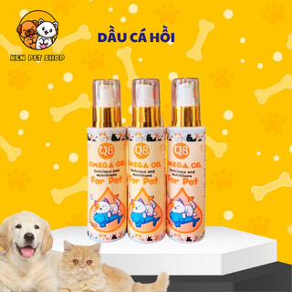 Dầu Cá Hồi Omega Oil Cho Chó Mèo Gel Dinh Dưỡng Hỗ Trợ Mượt Lông Hiệu Quả Sau 7 Ngày Sử Dụng 150 ML - Ken Pet Shop
