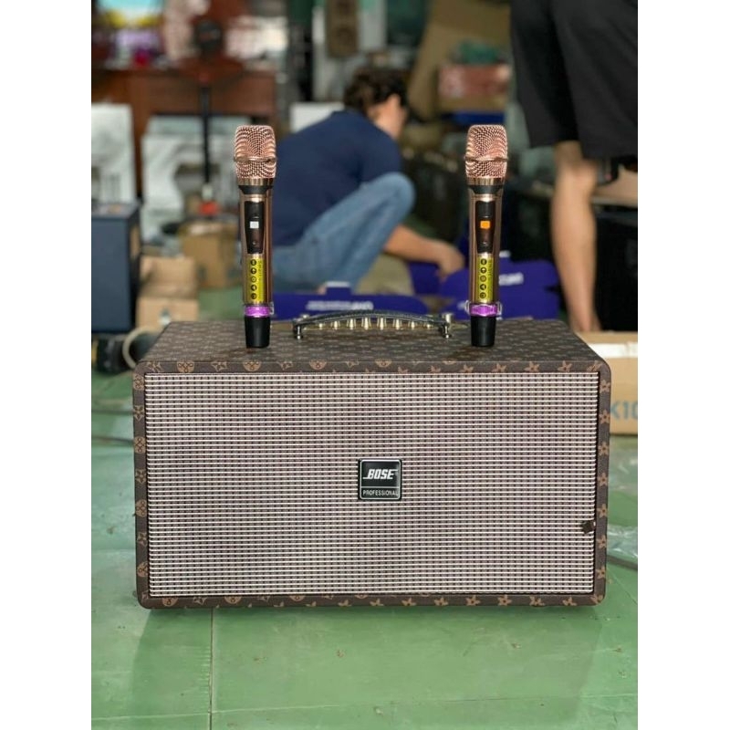 Loa kéo mini NP-203 2 bass 20, mic UHF Kim loại