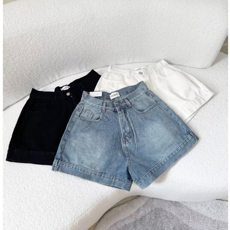 [SODM88]QUẦN SHORT JEAN ĐÙI NỮ LƯNG CAO LAI CUỐN TRƠN MÀU TRẮNG ĐEN XANH NHẠT CỰC MÁT MẺ SIÊU ĐỈNH PHÁ CÁCH | BigBuy360 - bigbuy360.vn