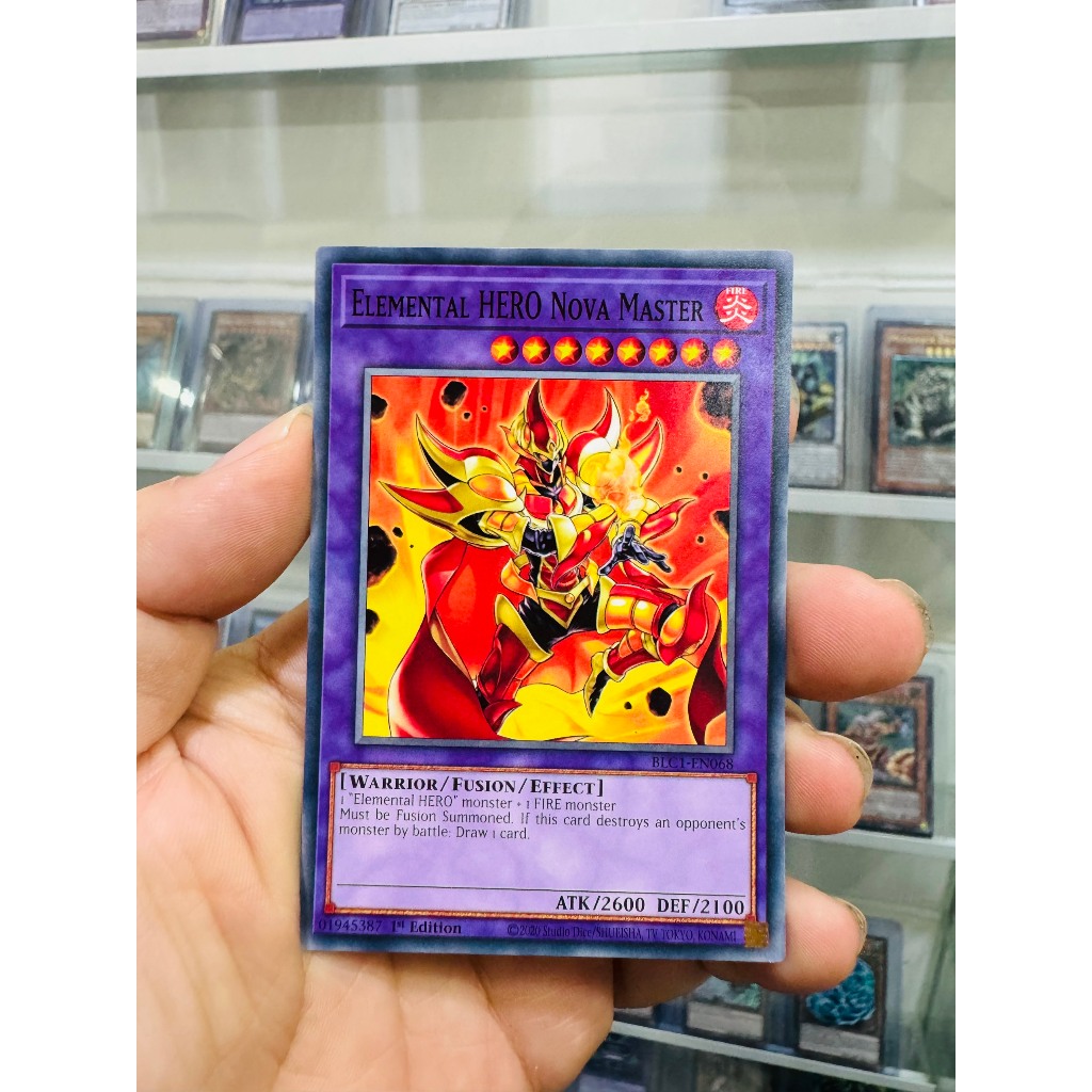 Thẻ Bài YugiOh Mã BLC1-EN068 - Elemental HERO Nova Master - Common - 1st Edition
