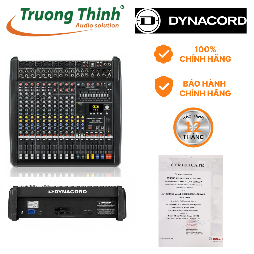 [CHÍNH HÃNG] Mixer Dynacord CMS1000-3 - Bàn trộn âm thanh Dynacord CMS10003 - Bộ trộn CMS 1000 3