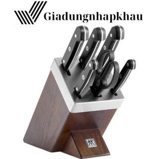 Bộ dao zwilling gourmet set 7 món tự mài, bộ dao nhà bếp, made in germany, shop giadungnhapkhau