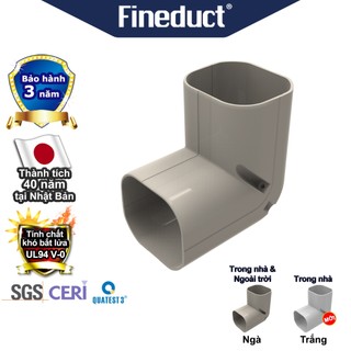 Trunking Nhựa Fineduct Co 90 Trong Góc Tường Màu Ngà CA - 70/80/100/120/140 - Hàng nhập khẩu chính hãng
