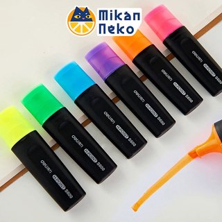 Bút đánh dấu highlight dạ quang Deli, bút viết dạ quang pastel 6 màu lựa chọn