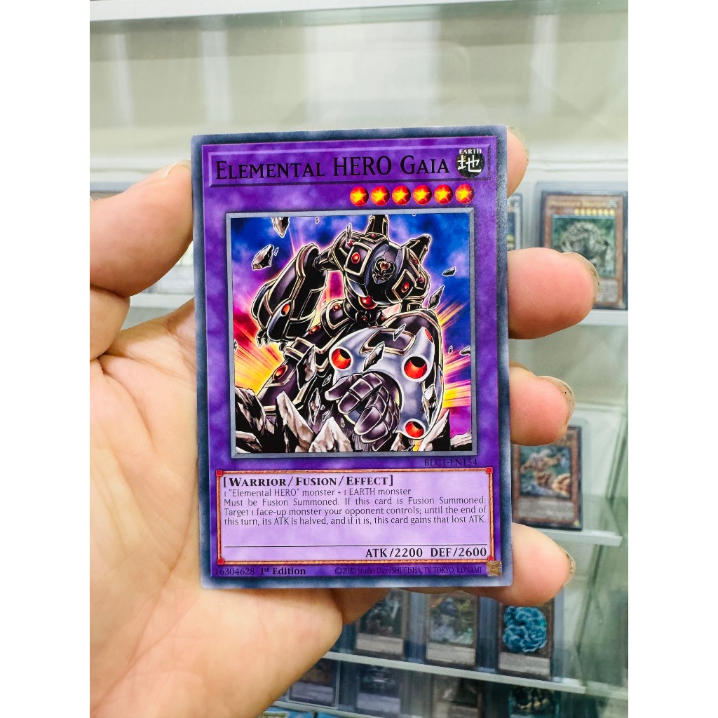 Thẻ Bài YugiOh Mã BLC1-EN154 - Elemental HERO Gaia - Common - 1st Edition