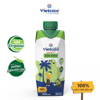 Sữa dừa Organic UHT Vietcoco hộp 330ml