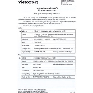Sữa dừa Organic UHT Vietcoco hộp 330ml