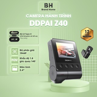 Camera hành trình DDPai Z40 tích hợp cam trước 1944P và cam sau 1080P  sắc nét
