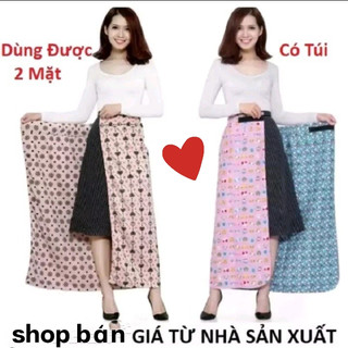[xả kho] Váy Chống Nắng Dày Dặn 2 Lớp Vải Kate Không Xù có túi - ảnh thật - nhiều màu