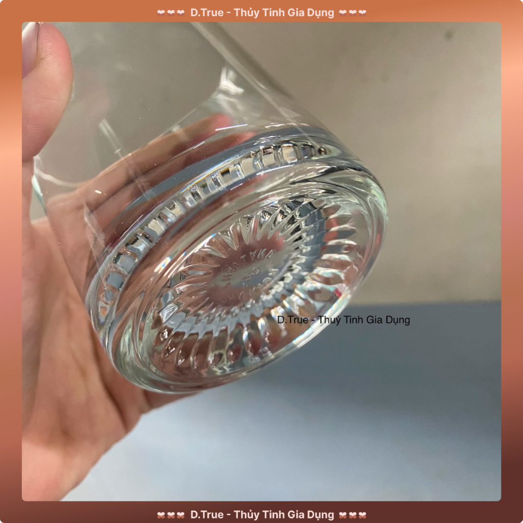 Set 6 Ly Tẩy Lùn Thủy Tinh Cao Cấp Đáy Dày Thái Lan UG-350