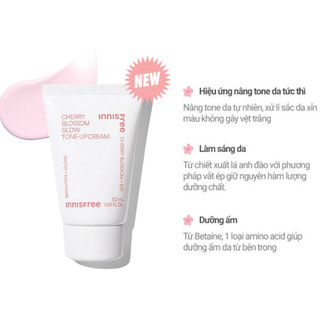 Kem dưỡng ẩm sáng da innisfree Cherry Blossom Tone Up Cream 50ml