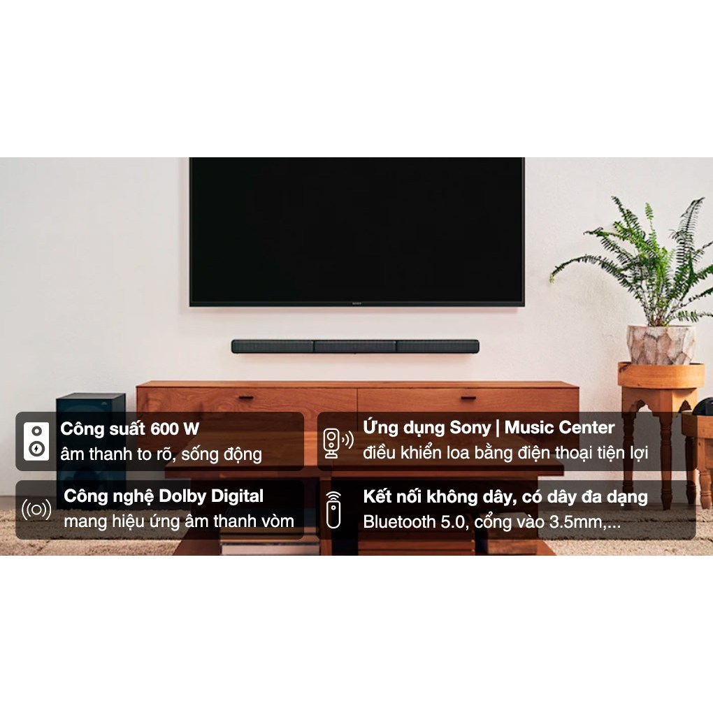 Bộ loa thanh Sony HT-S40R 600W