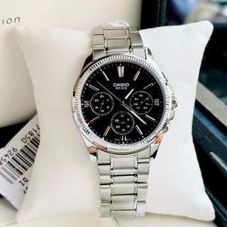 Đồng hồ kim nam dây thép Casio MTP 1375D 1A
