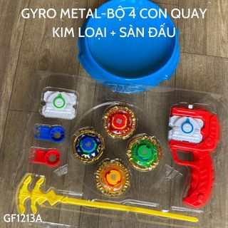 Bộ 4 Con quay Vô Cực Mạnh + 2 Tay phóng - Con quay vòng xoay thần tốc