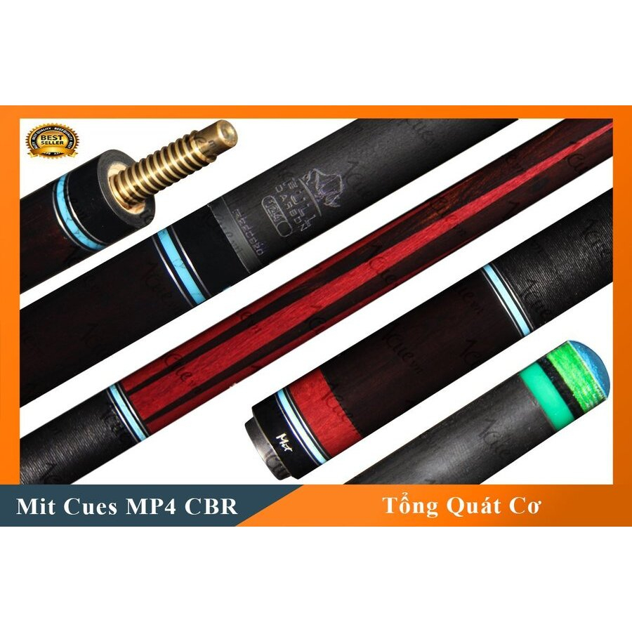 Cơ,Gậy Bi-a Mit Cues MP4 ngọn carbon Rhino