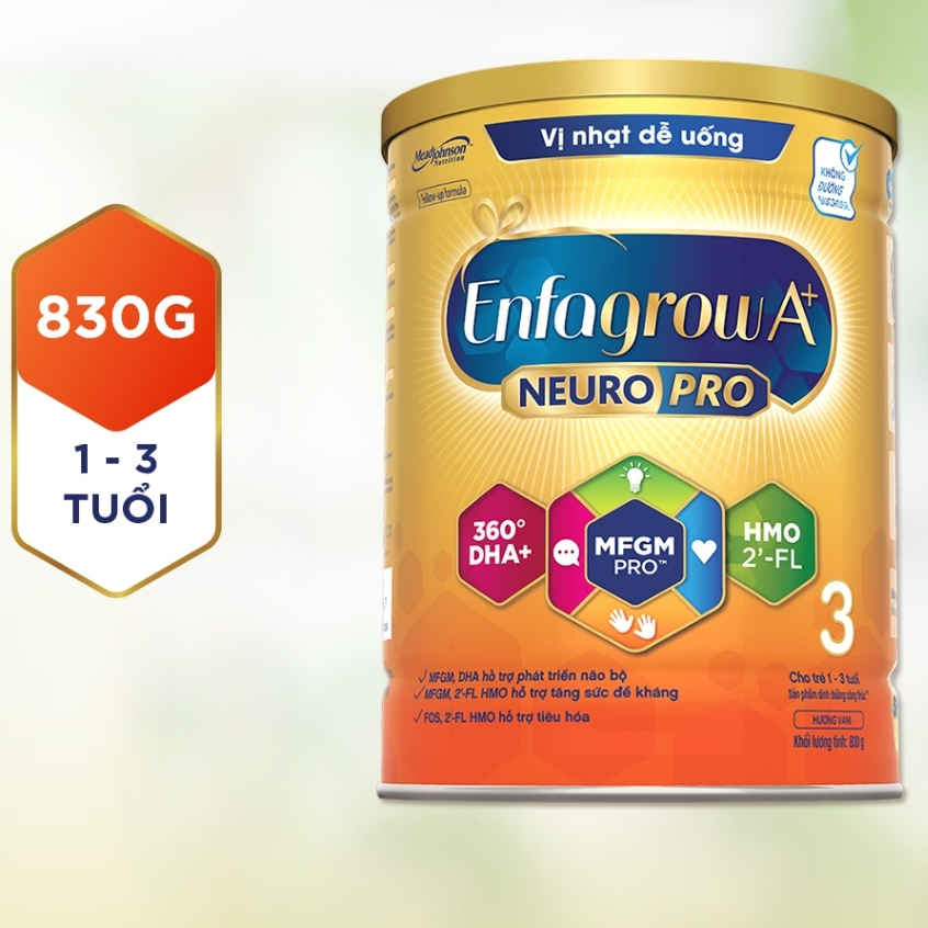 Sữa bột Enfagrow A+ 3 MFGM Pro 830g