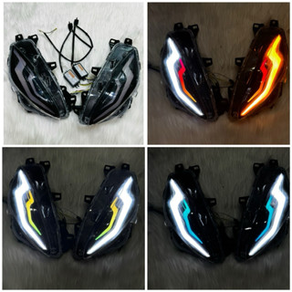 Cụm đèn demi độ sẵn audi i8 X V2 pro cho Vision 2021-2023 ( Mẫu Tia chớp)