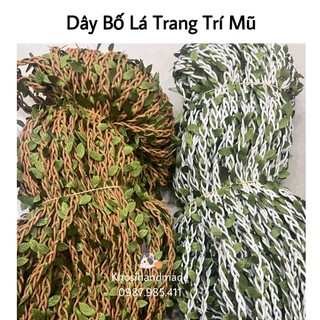 Dây bố lá trang trí mũ nón