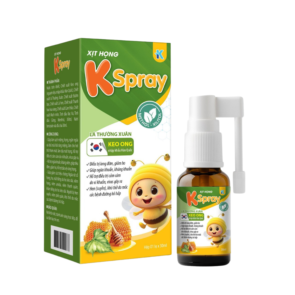 Combo mua 2 tặng 1 - áp dụng khi mua combo 2 hộp Xịt họng keo ong KSpray,