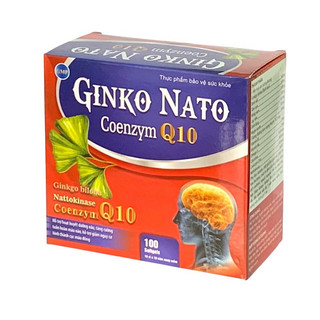 Hoạt Huyết Dưỡng Não GINKO Nato- HỘP 100 Viên- Tăng cường tuần hoàn não và lưu thông máu,