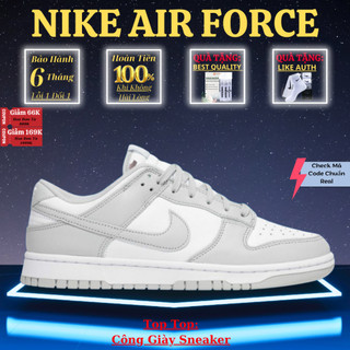 Giày sneaker _giày sb dunk low grey fog, sb xám trắng - công giày sneaker