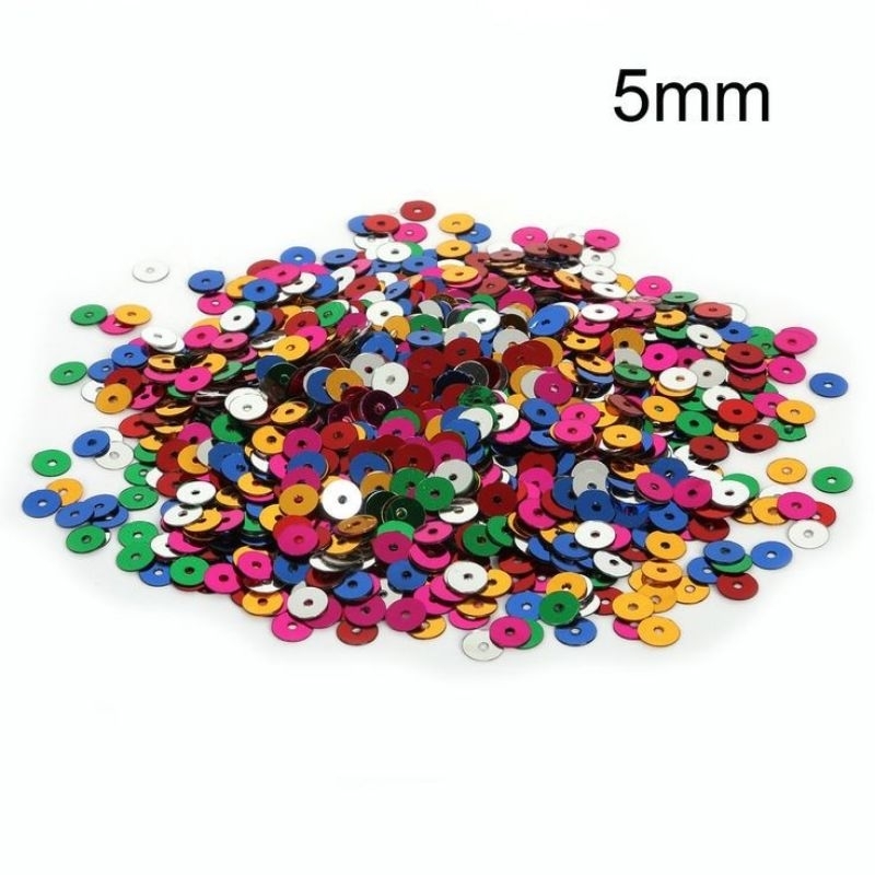 Vảy kim sa phẳng 5mm (20g)