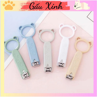 Bấm móng tay đầu gấu xinh nhiều màu
