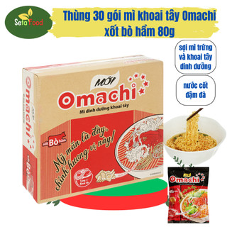 Mì Omachi xốt bò hầm, sườn hầm, chua cay, spagety