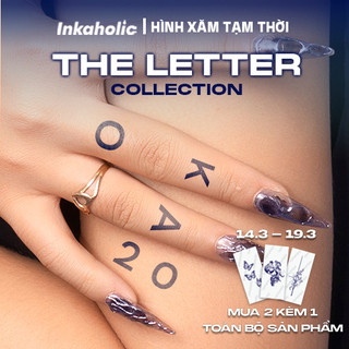 [ The Letter Collection ] Inkaholic xăm tạm thời Y HỆT xăm thật trong 15 ngày, 100% tự nhiên và chống nước