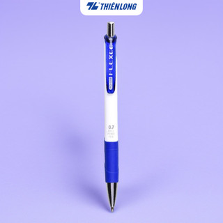 COMBO Bút bi Thiên Long Flexoffice FO-038 ngòi 0.7mm - Bút bi mực xanh/đen cầm tay thoải mái, nét đều