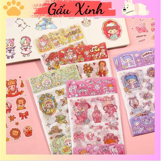 Tập 4 tấm sticker dán 12 cung hoàng đạo