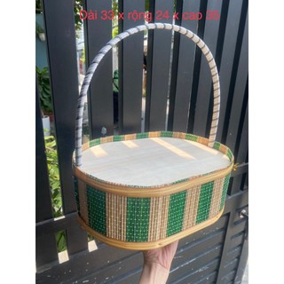Giỏ mành tre đựng trái cây, đựng quà tết