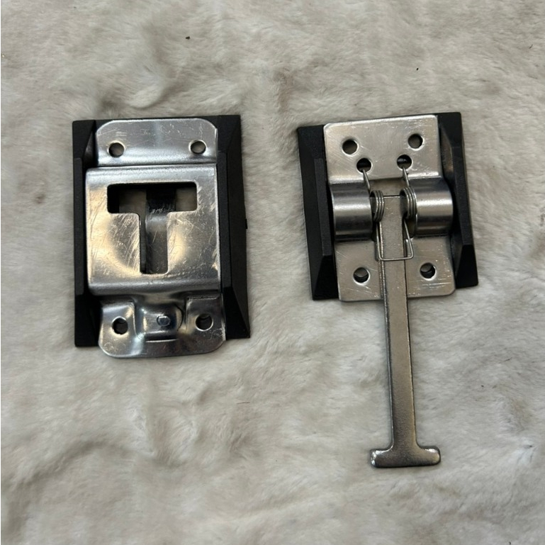 Combo 5 Bộ móc chữ T xịn khóa cửa thùng xe tải chốt lò xo.